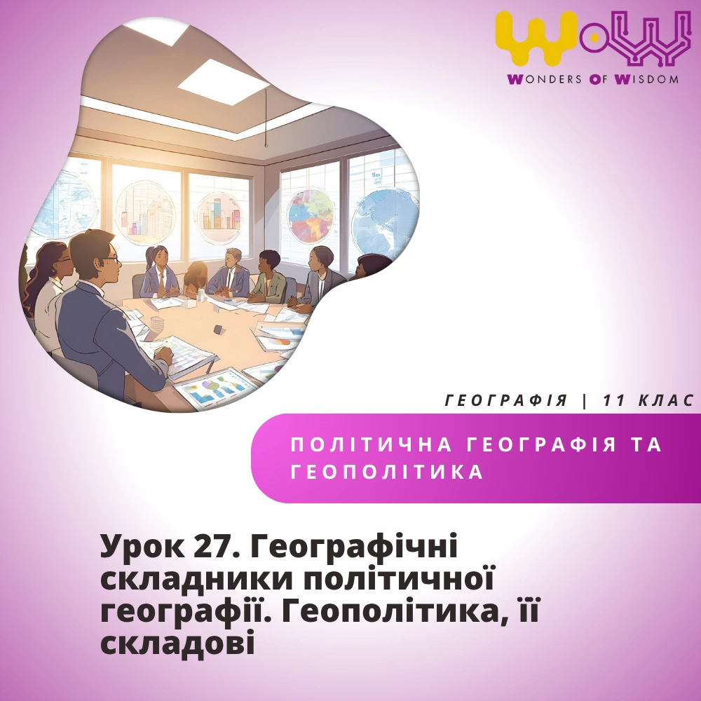 Географічні складники політичної географії. Геополітика, її складові